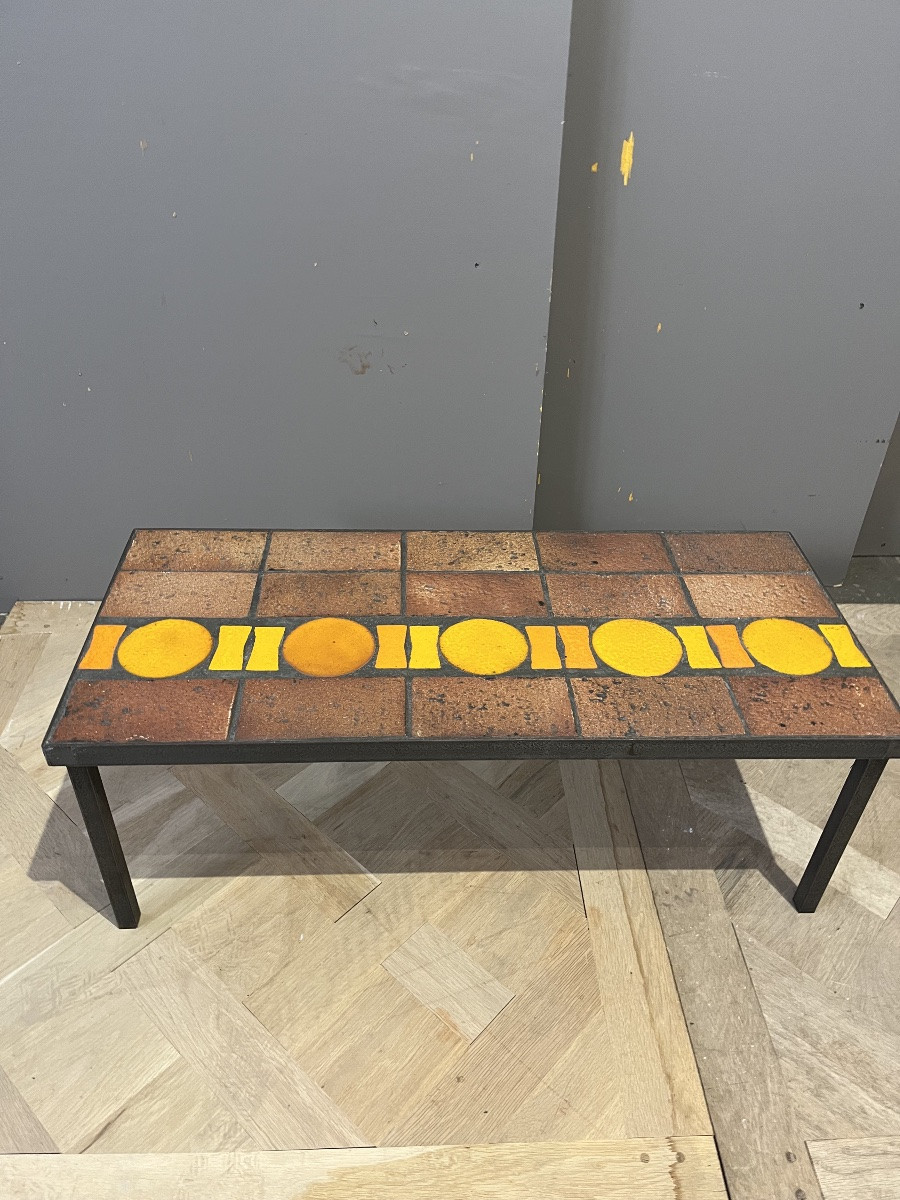 1960s Ceramic Coffee Table -photo-2