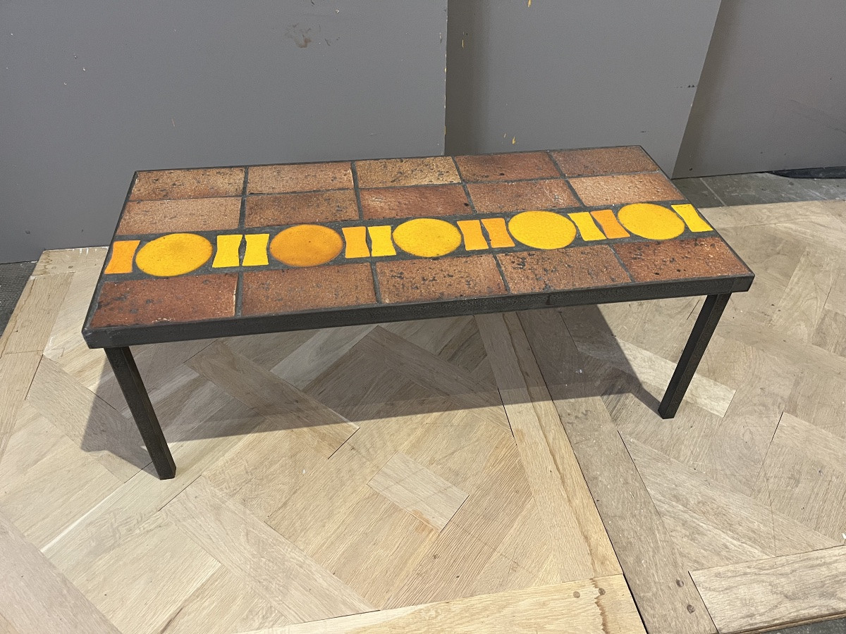 1960s Ceramic Coffee Table -photo-3