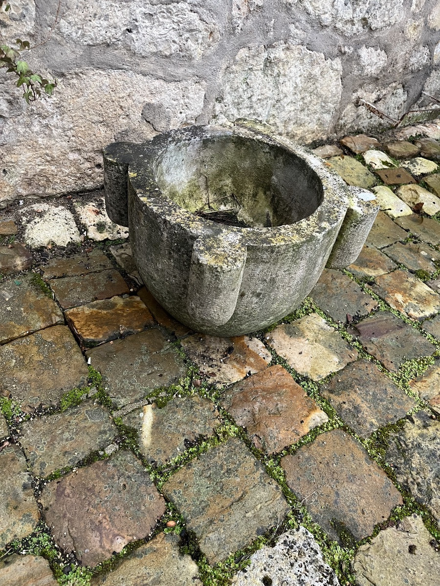 18th Century Pharmacy Stone Mortar-photo-2