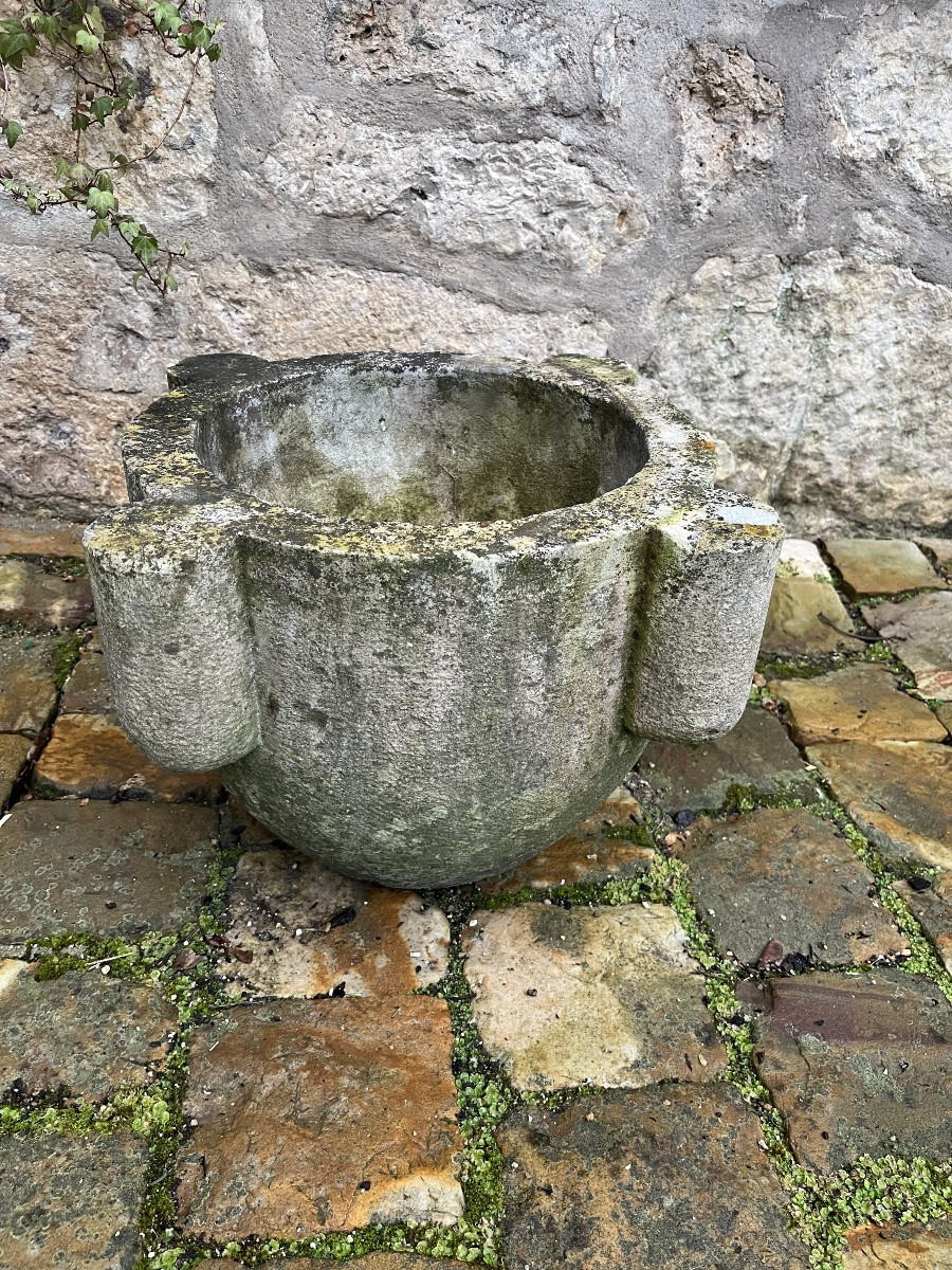 18th Century Pharmacy Stone Mortar-photo-3