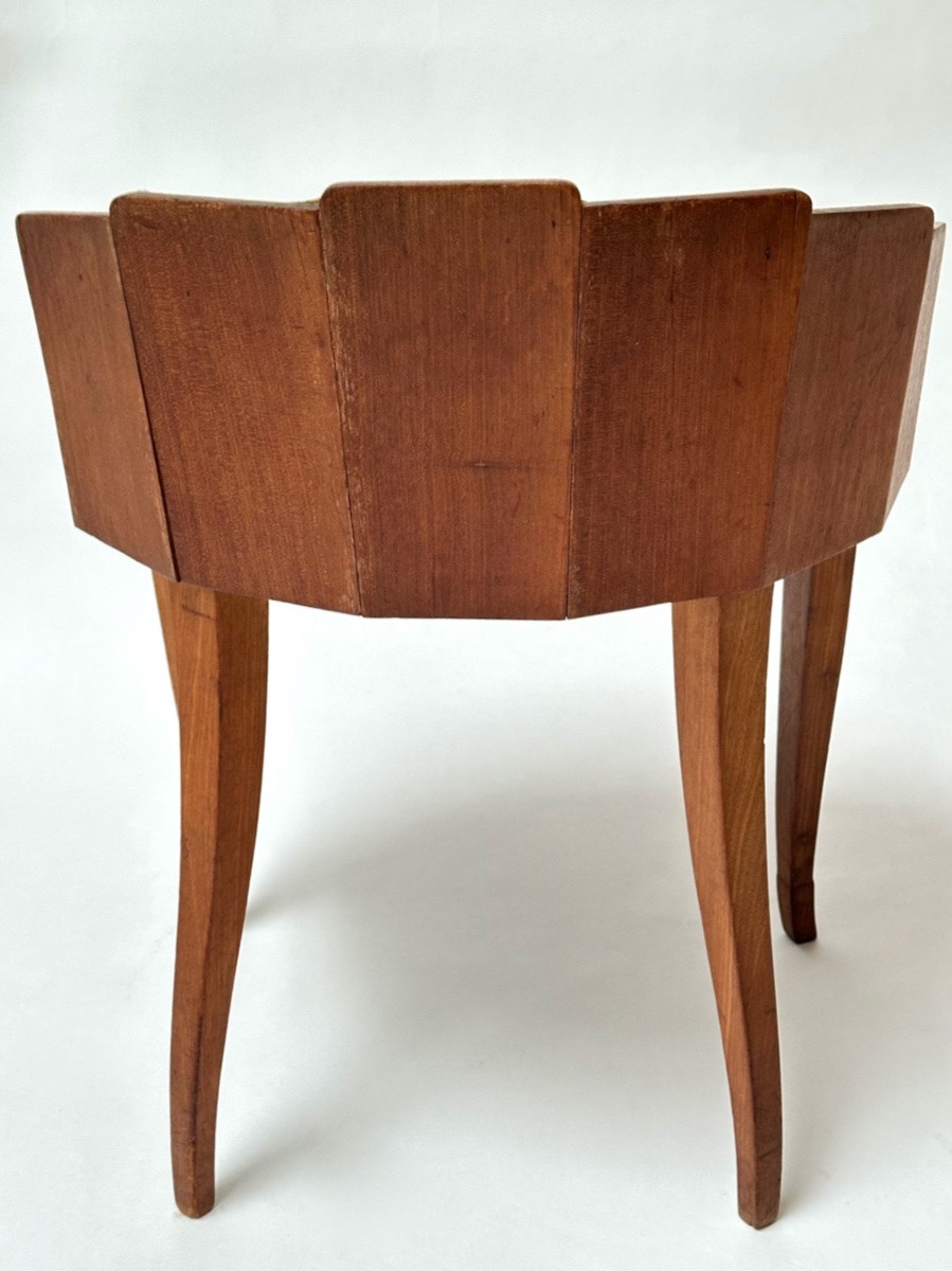 Art Deco Mahogany Dressing Table Chair -photo-2