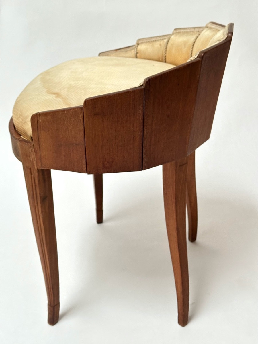 Art Deco Mahogany Dressing Table Chair -photo-4