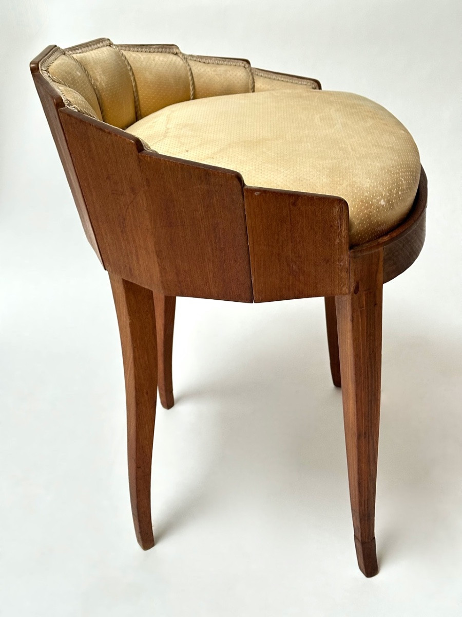 Art Deco Mahogany Dressing Table Chair -photo-5