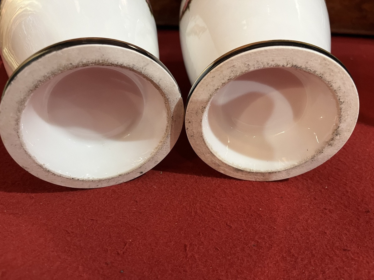 Paire De Vases En Porcelaine -photo-4