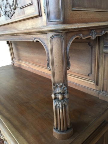 Walnut Sideboard, Louis XV Style-photo-3