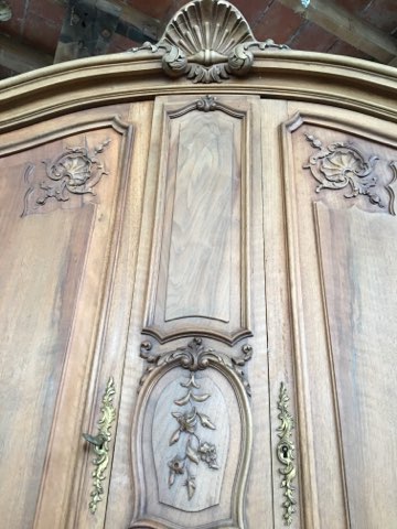 Walnut Sideboard, Louis XV Style-photo-2