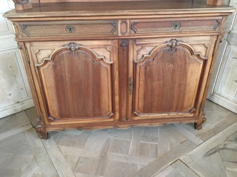 Walnut Sideboard, Louis XV Style-photo-3