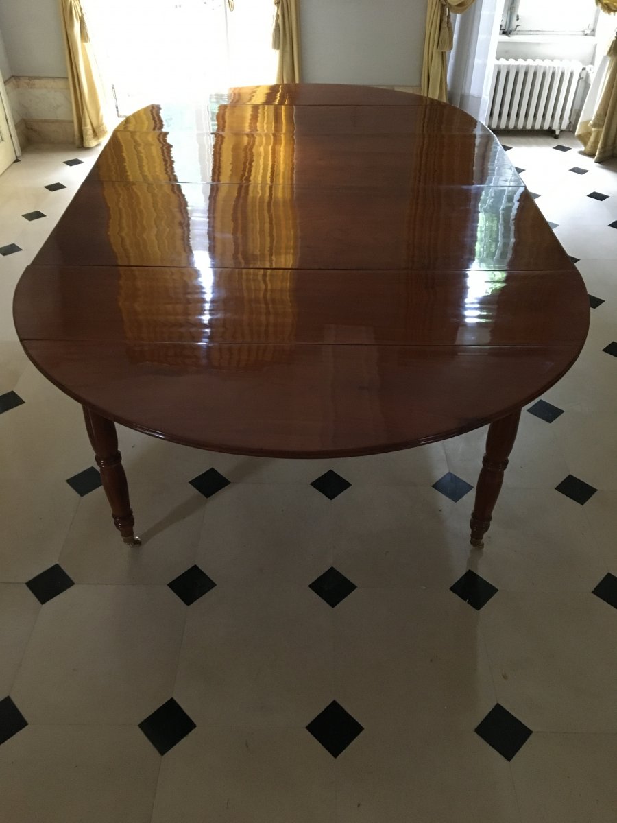 Mahogany Table, 6 Feet, XIXth-photo-1