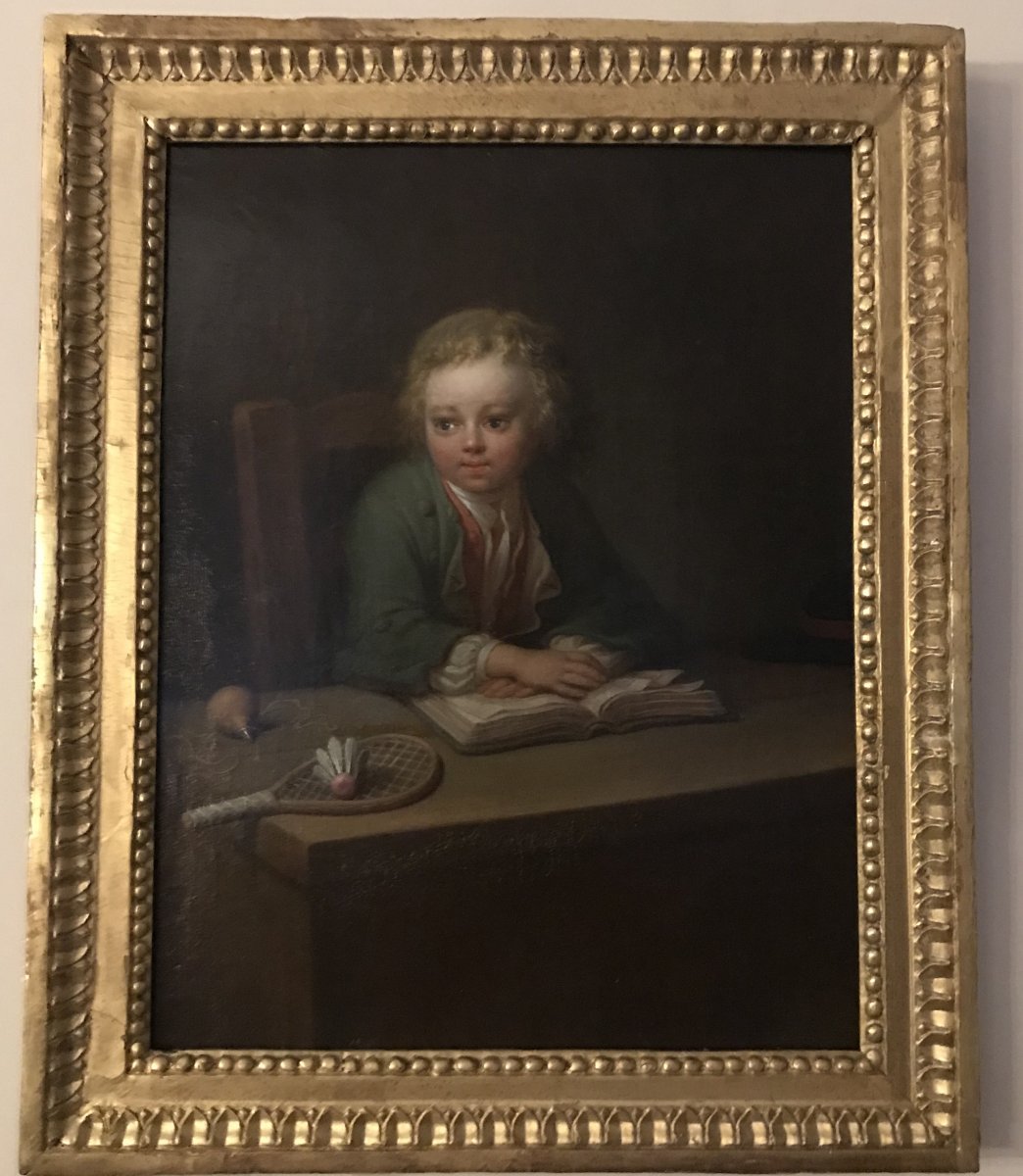 Portrait De Jeune De Garçon à La Lecture