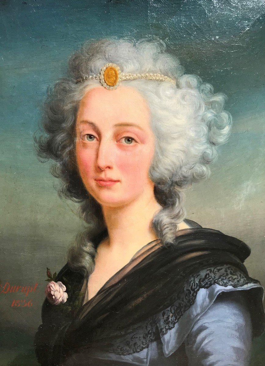 Portrait De d'Elisabeth De France -  Durupt Charles