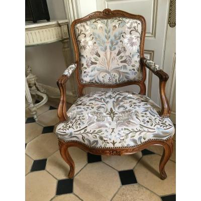 Louis XV Period Flat Back Armchair