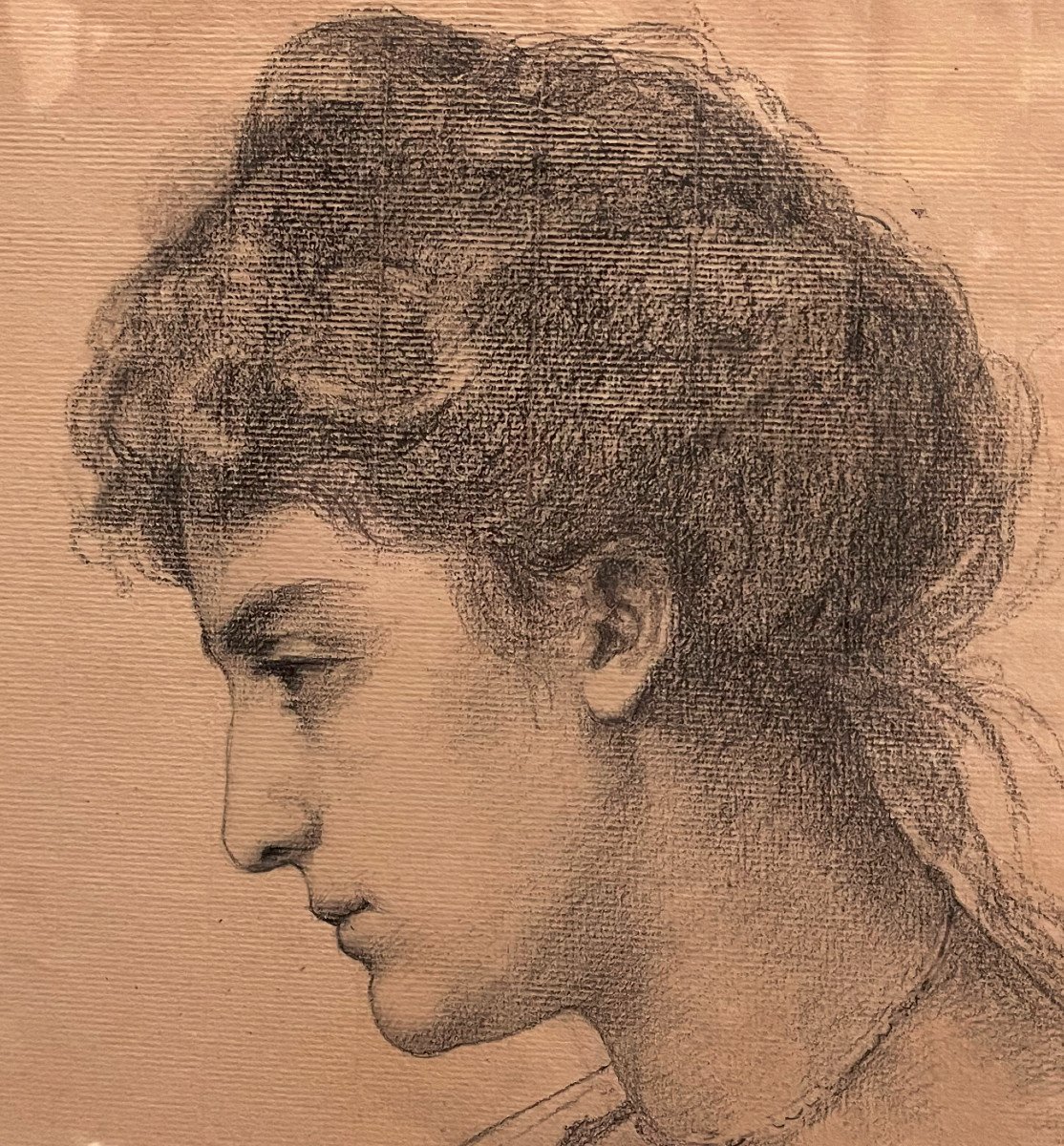 Benner Jean (1836 - 1906) Young Woman In Profile -photo-2