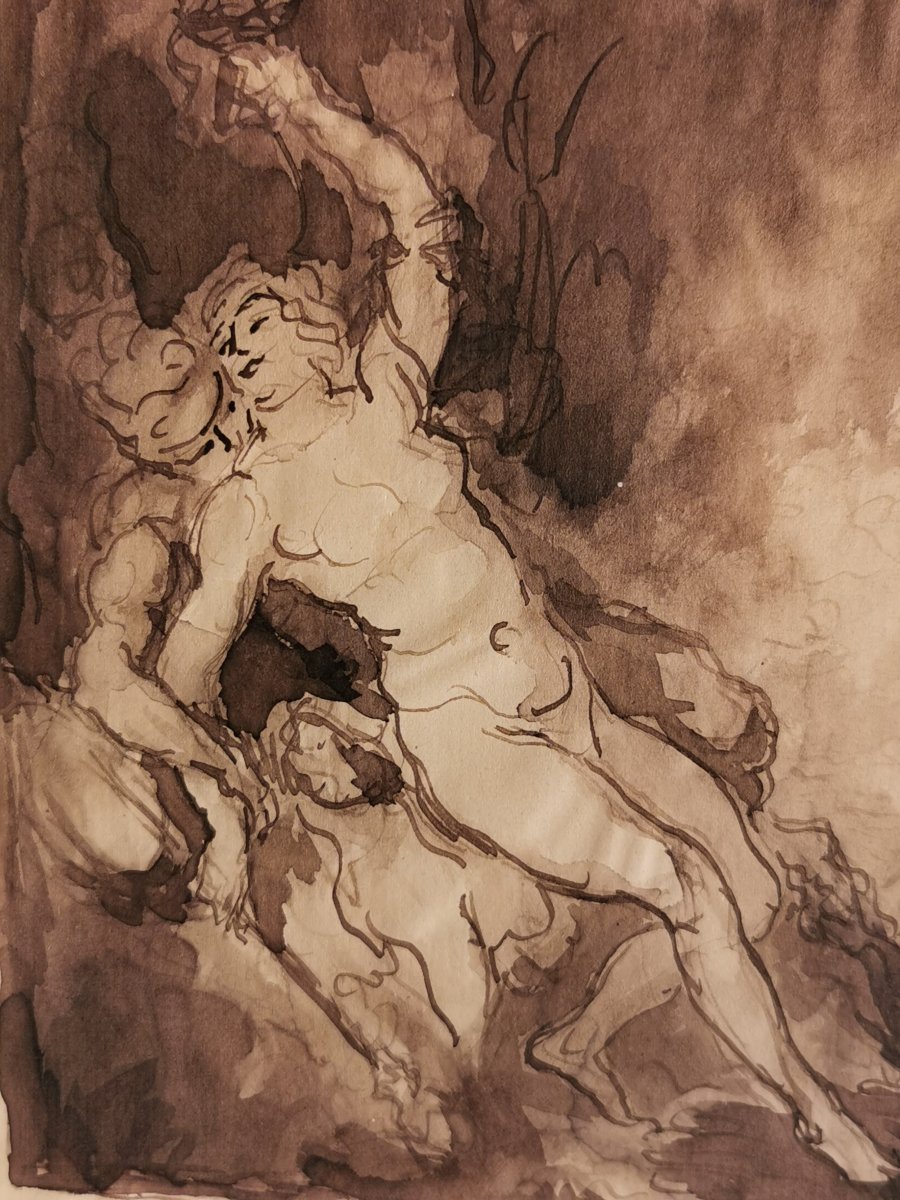 ANQUETIN Louis (1861-1932) Deux Figures allongées