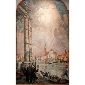 Maire André (1898-1984) Venise, Rive Degli Schiavoni Giorgi