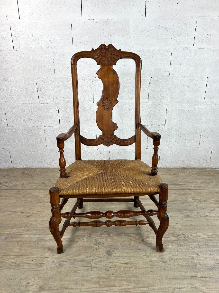 Rococo Chair In Carved Wood