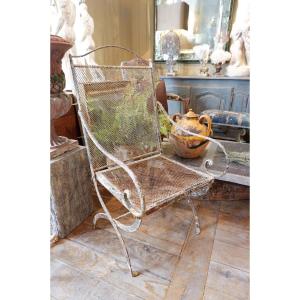 Painted Iron Garden Armchair