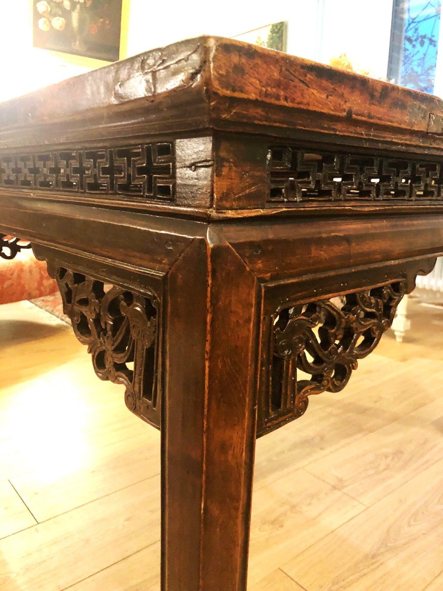 19th Century Chinese Square Table In Ironwood -photo-2