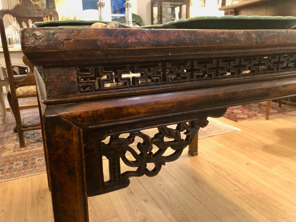 19th Century Chinese Square Table In Ironwood -photo-1