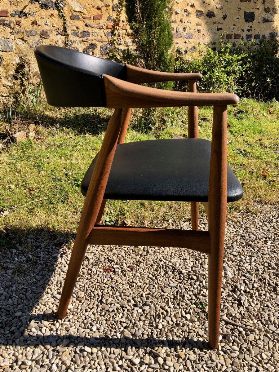 Thomas Harlev Office Chair Manufacturer Farstrup Denmark Circa 1960-photo-4