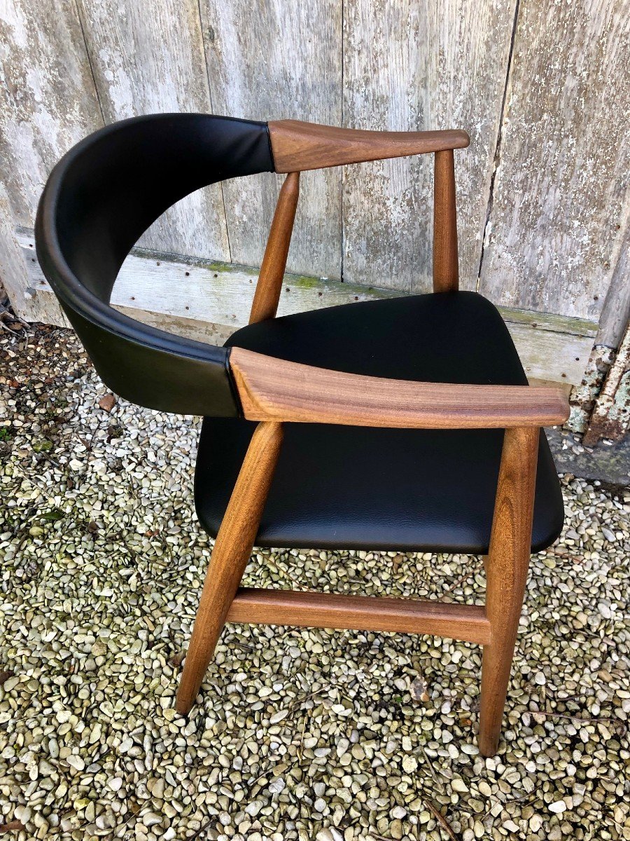 Thomas Harlev Office Chair Manufacturer Farstrup Denmark Circa 1960