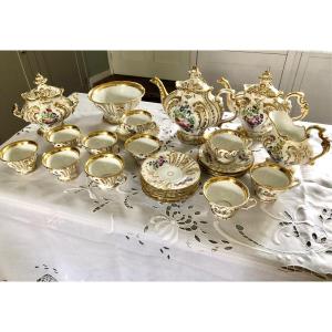 Paris Porcelain Tea Service 19th Century Napoleon III