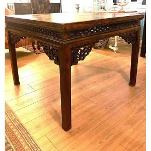 19th Century Chinese Square Table In Ironwood 