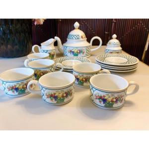 Villeroy & Boch, Basket Model, Earthenware Tea Set 