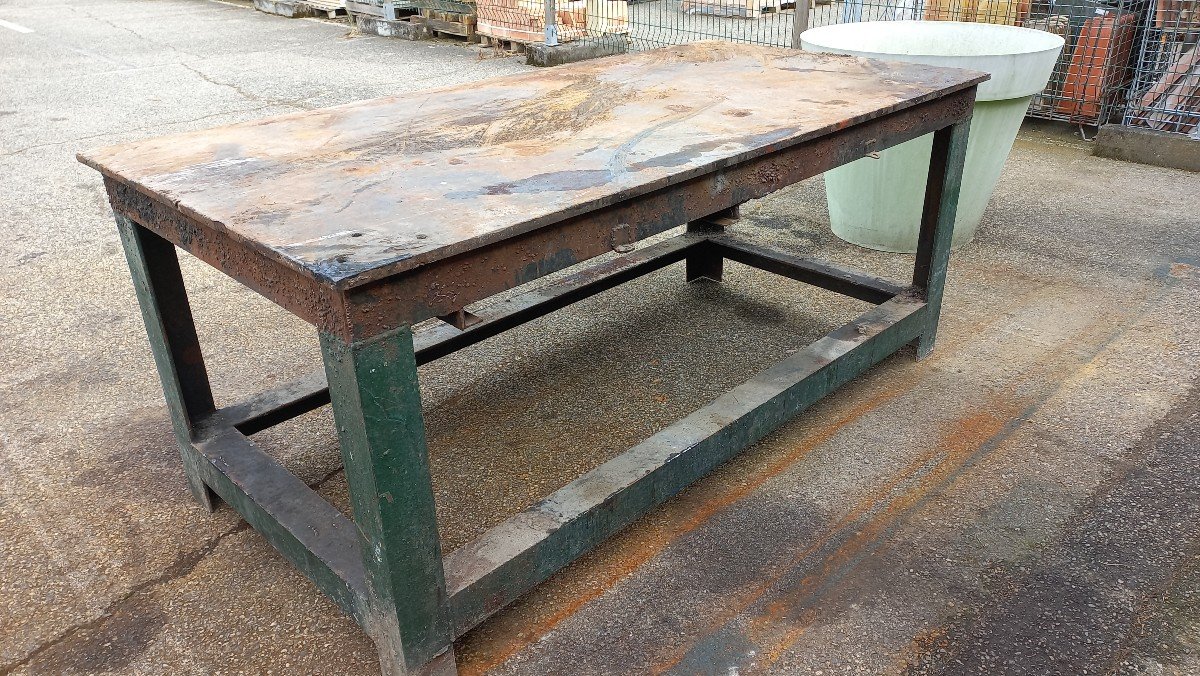 Workbench Industrial Iron Table-photo-2