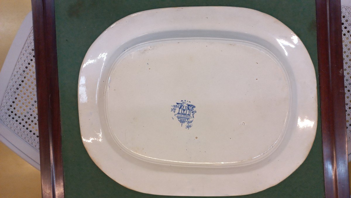 Grand Plat Faience Elkin & Newton-photo-2