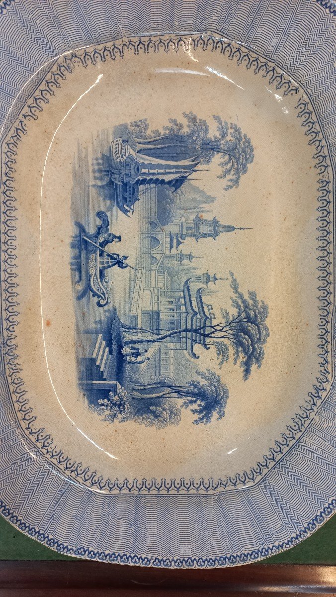 Grand Plat Faience Elkin & Newton-photo-4