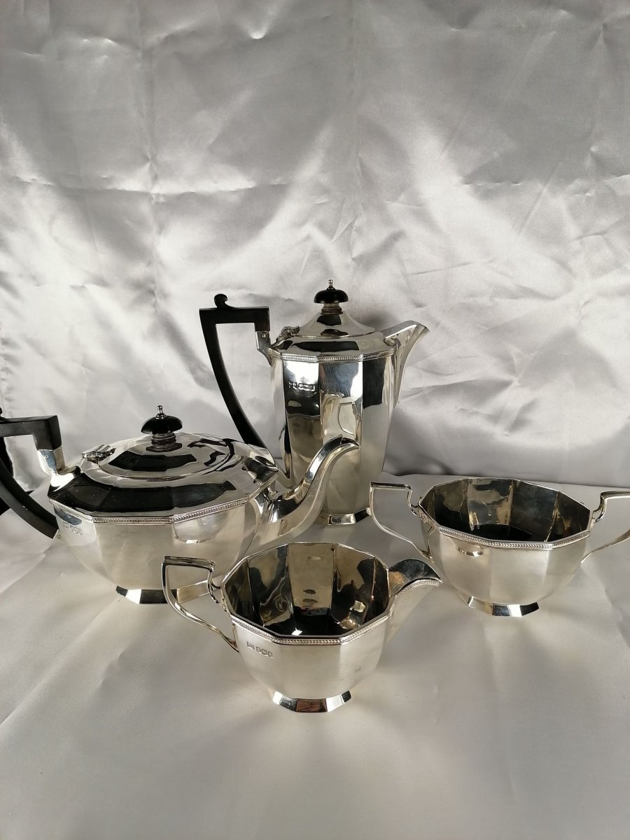 English Tea-coffee Service In Sterling Silver-photo-2