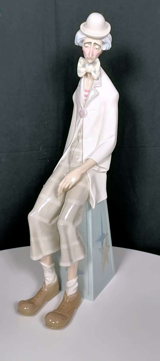 Porcelain Statue Clown Lladro 1969-photo-2