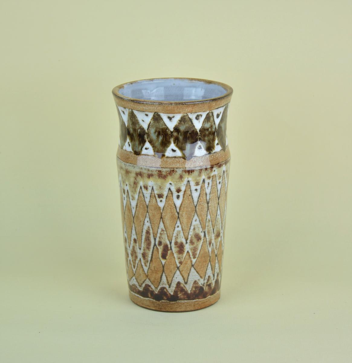 Atelier Du Vieux Moulin, Vase With Geometric Decor-photo-3