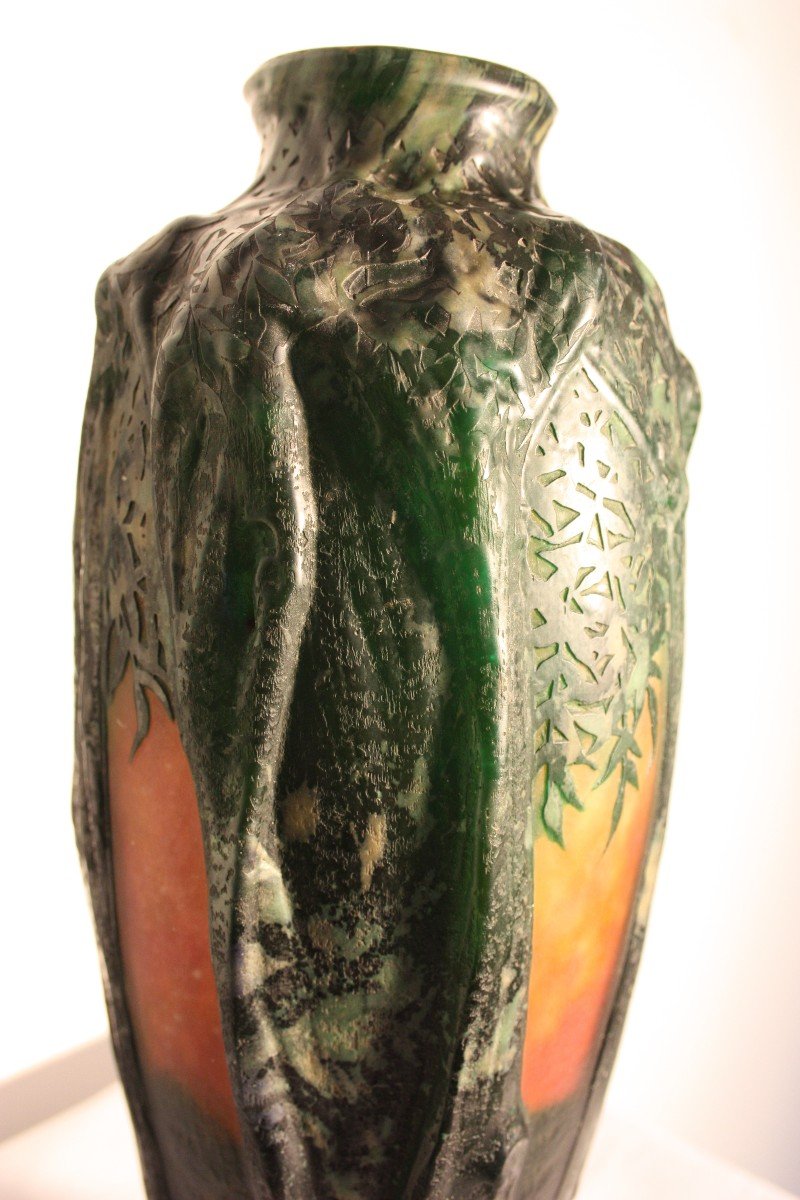 Daum Nancy Vase Art Nouveau-photo-2