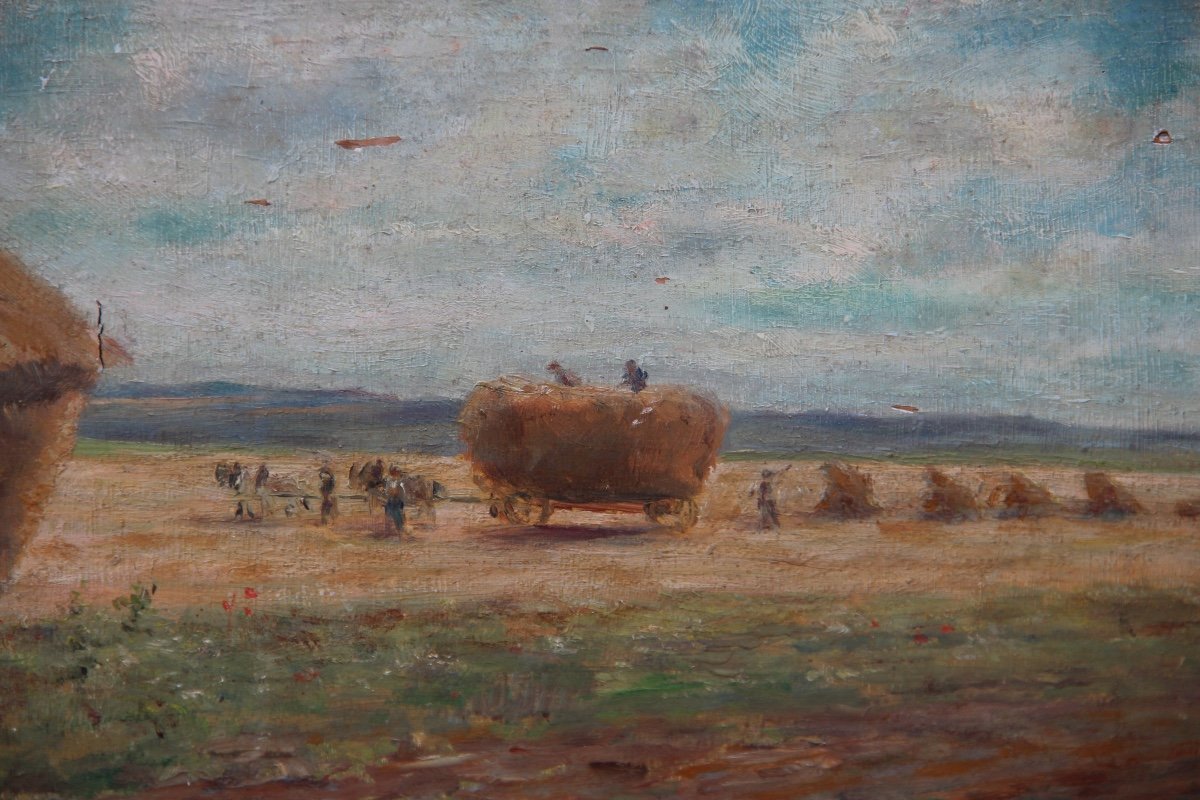 Haymaking By Lucien Lopez-silva (1862-?)-photo-3