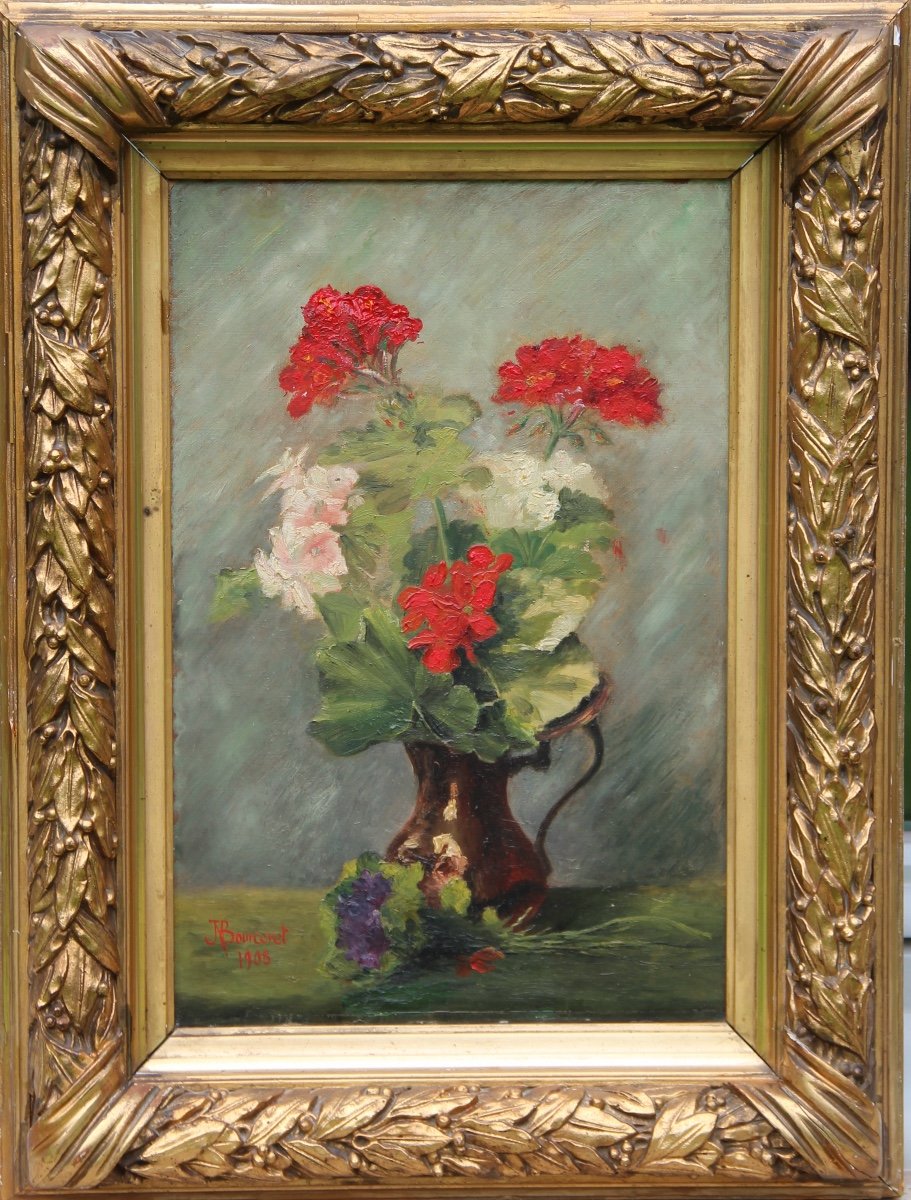 Still Life With Flowers 1905 Signed