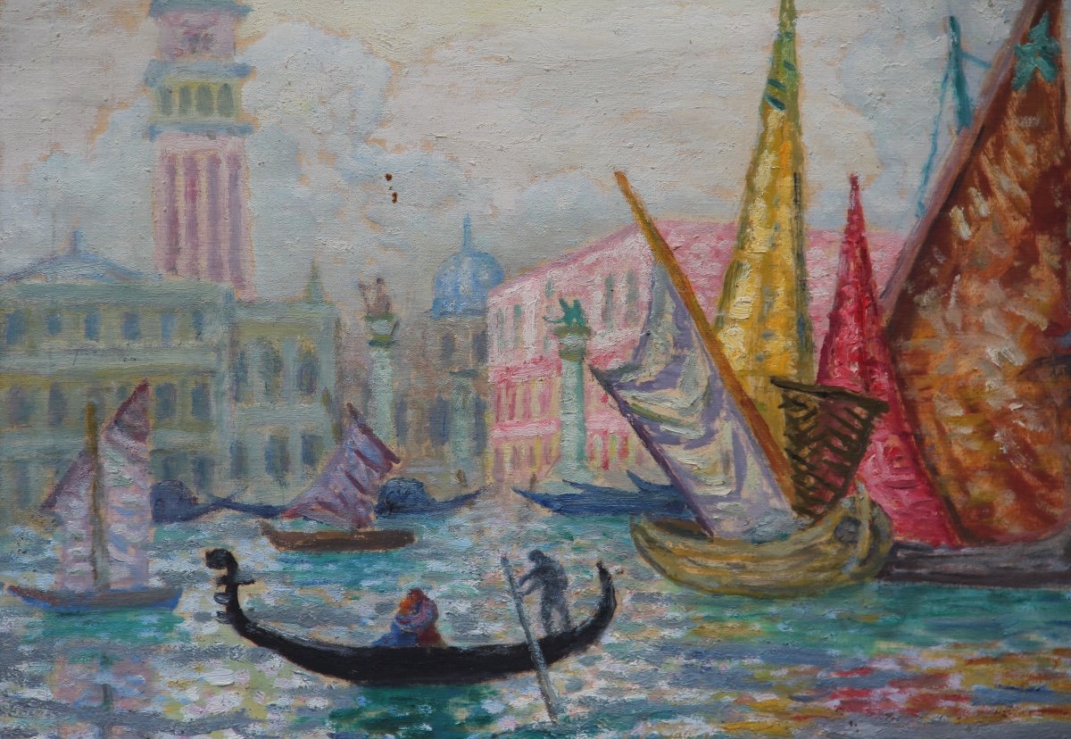 Venice By Charles Peccatte (1870-1962)-photo-4