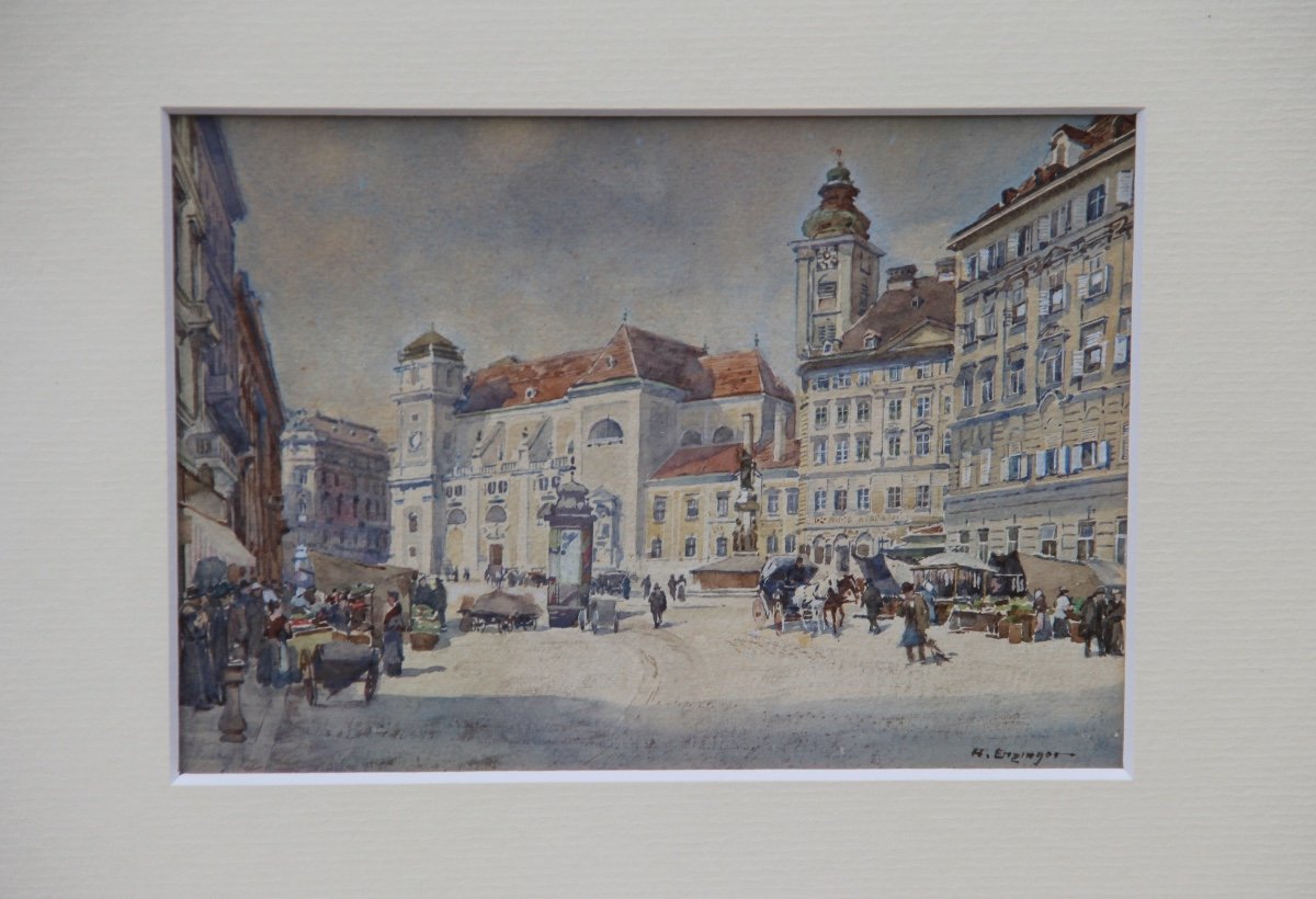 VIENNE Freyung par Hans ENZINGER (1889-1972)-photo-3