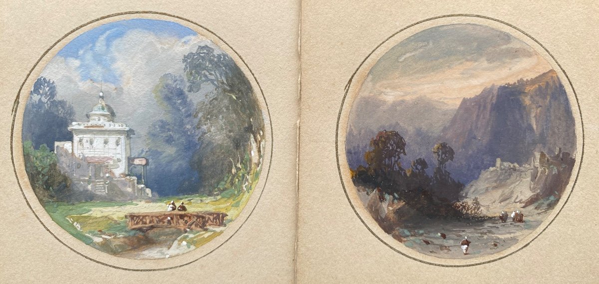 2 Gouaches 19th Century