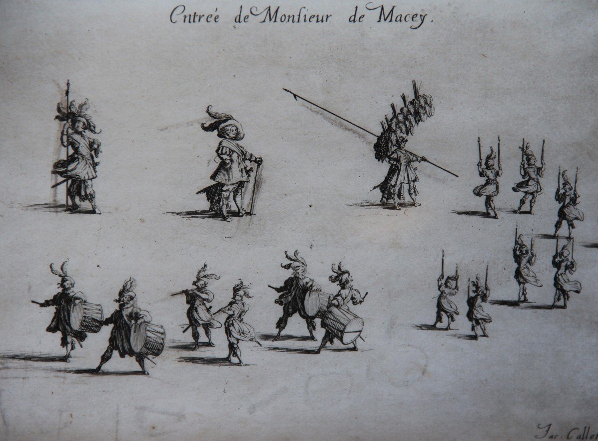 Entrance Of Monsieur De Macey By Jacques Callot-photo-3