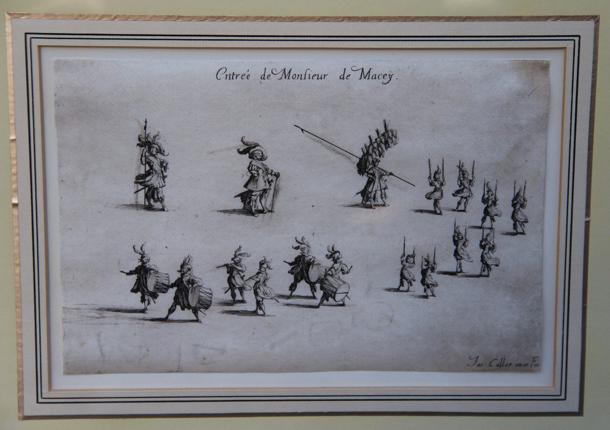 Entrance Of Monsieur De Macey By Jacques Callot