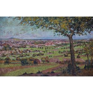 Vue Panoramique de NANCY JARVILLE par Michel COLLE (1872-1949)