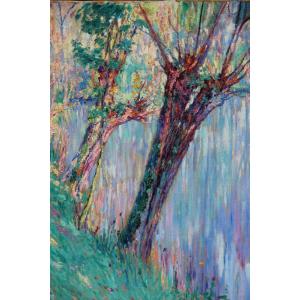 Impressionist Landscape By Jules Postel