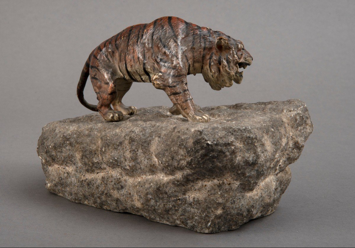 Tigre En Bronze De Vienne-photo-2