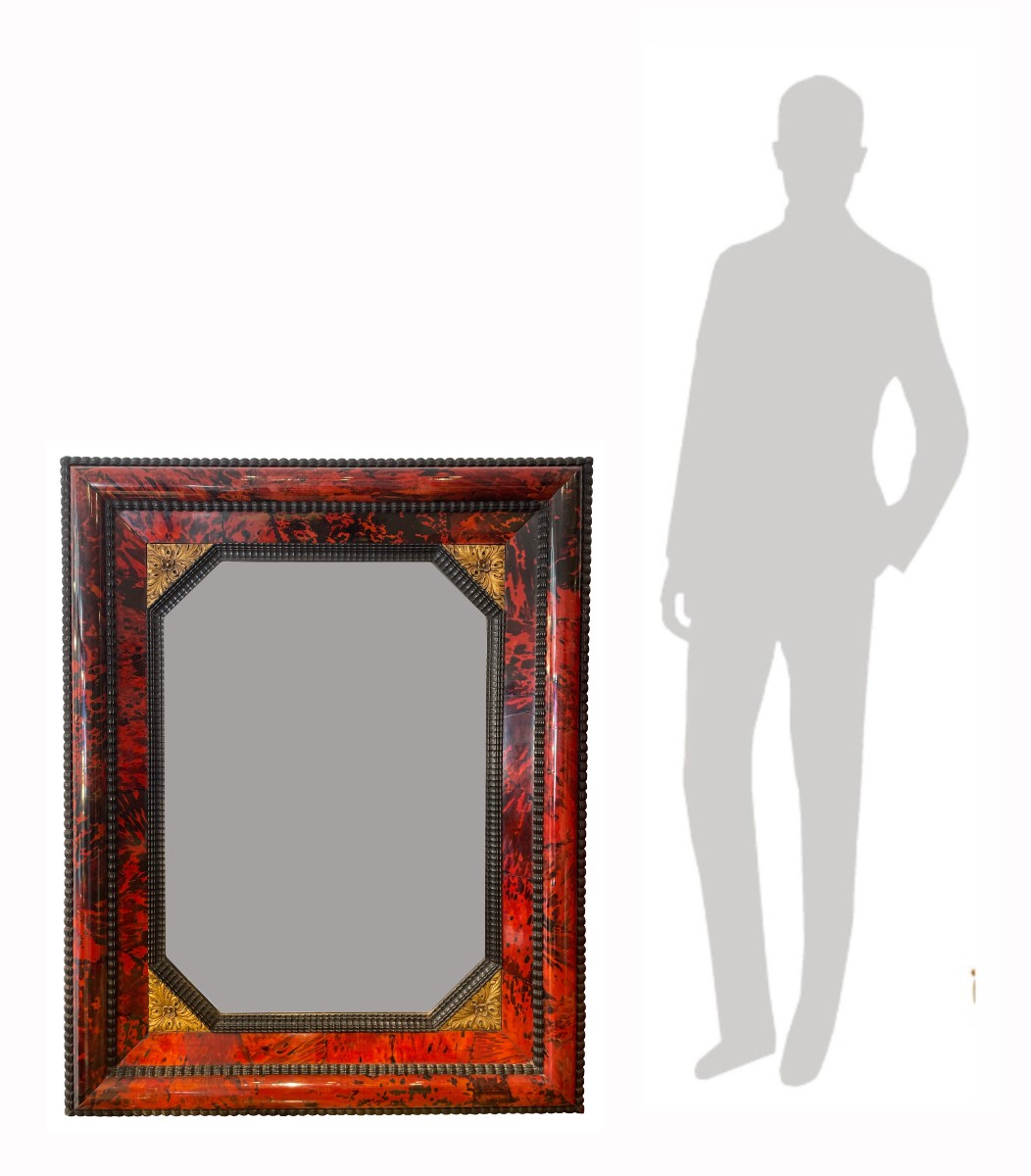 Large Franck Antwerp Mirror, Ca 1920-photo-2