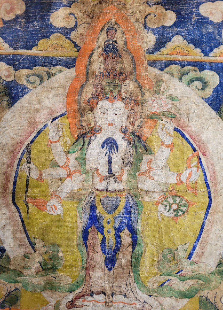 Thangka - 11-faced Avalokiteshvara - Tibet-photo-3