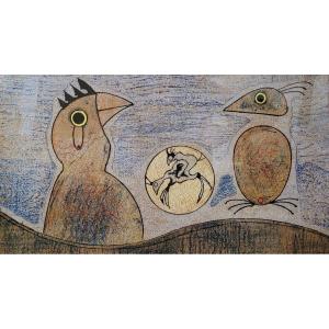 Max Ernst ( 1891 - 1976) - Surrealist Birds - Lithograph