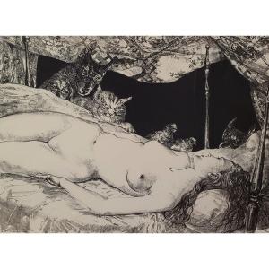 Léonard-tsuguharu Foujita (1886-1968) - The Dream - Lithograph - Large Format