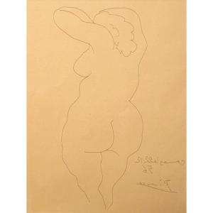 Pablo Picasso (1881-1973) - Naked Woman From Behind - Engraving