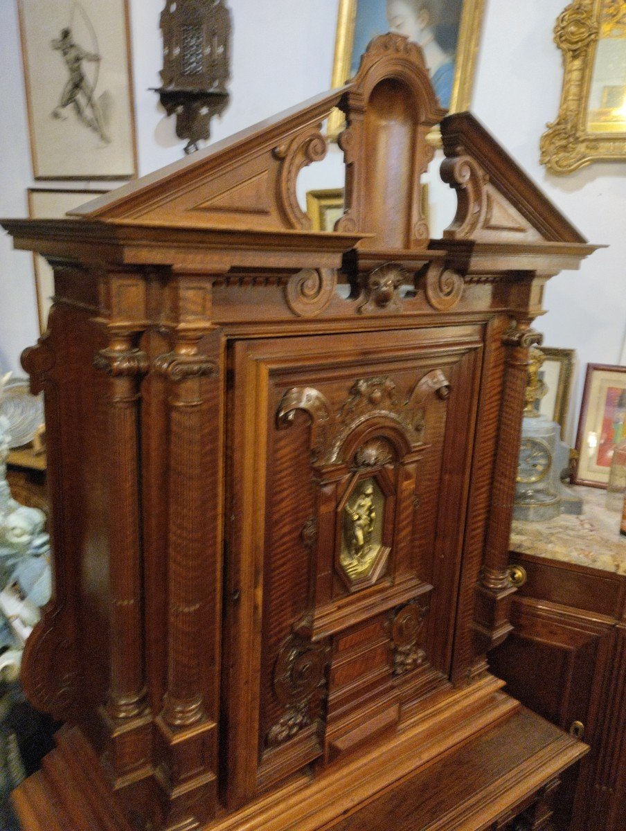 Cabinet - Neo-renaissance - Walnut - Bronze - C. 1880.-photo-4